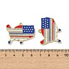 Independence Day Alloy Enamel Pendants ENAM-I069-01G-04-3
