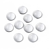 Transparent Half Round Glass Cabochons X-GGLA-R027-25mm-1