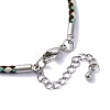 Polyester Cord Braided Bracelet Makings MAK-Z003-01P-11-3