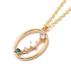 Colorful Cubic Zirconia Constellation Pendant Necklace LS-NJEW-H166-01D-2