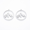 Non-Tarnish 304 Stainless Steel Pendants STAS-N090-LA911-1-3