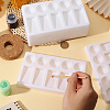 10Pcs 10-Compartment Plastic Watercolor Oil Palette AJEW-GL0003-38-3