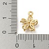 Brass with Clear Cubic Zirconia Charms LS-KK-G478-02C-KCG-3