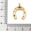 Brass Glass Pendants KK-F877-15G-3