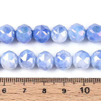 Anti-Tarnish Electroplate Glass Beads Strands GLAA-N010-10mm-08-1