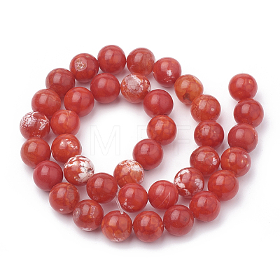 Dyed Natural Crackle Agate Beads Strands G-T100-02C-1