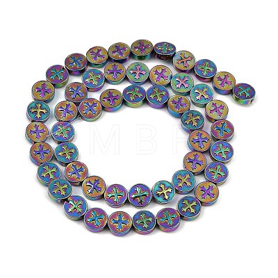 Electroplated Synthetic Non-magnetic Hematite Beads Strands G-K375-B02-01-1