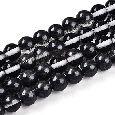 Baking Paint Transparent Glass Beads X1-DGLA-N011-8mm-10-1