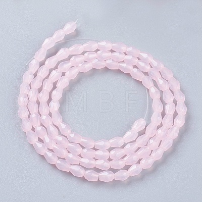 Opaque Solid Color Glass Beads Strands X-GLAA-A036-G01-1