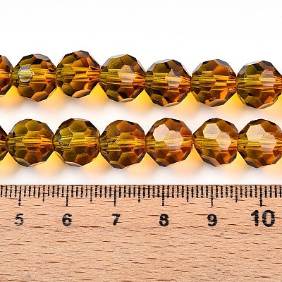 Baking Paint Transparent Glass Beads X1-DGLA-A035-T10mm-A05-1
