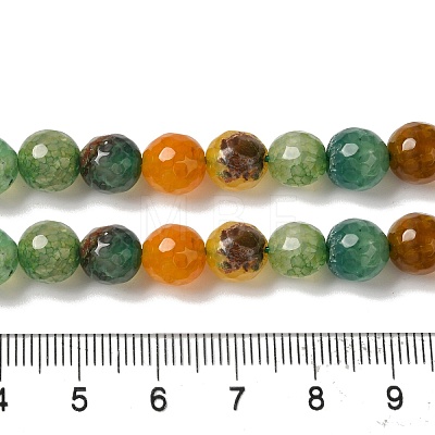 Dyed & Heated Natural Dragon Veins Agate Beads Strands G-P539-A01-07-1