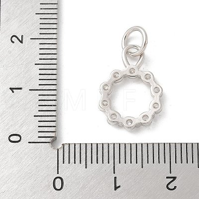 S925 Sterling Silver Micro Pave Cubic Zirconia Pendant STER-H115-02A-S-1