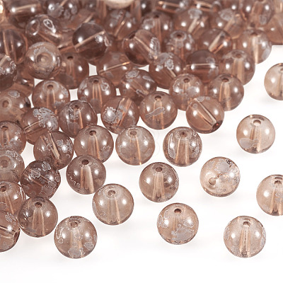 80Pcs Handmade Transparent Lampwork Beads FIND-TAD0001-04F-1