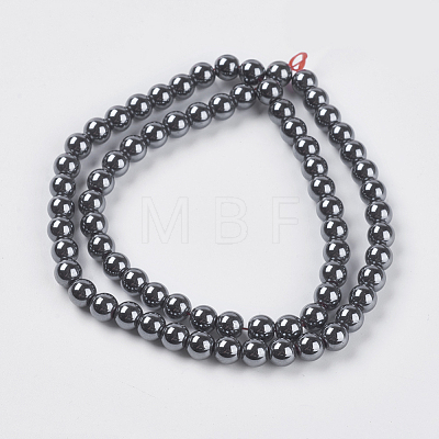 Non-Magnetic Synthetic Hematite Beads Strands G-H1072-1-1
