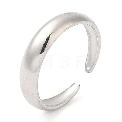 304 Stainless Steel Open Cuff Rings RJEW-K245-78P-1