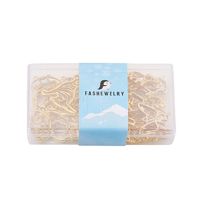Fashewelry 32Pcs 16 Styles Alloy Pendants FIND-FW0001-15-1