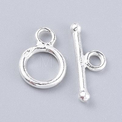 925 Sterling Silver Toggle Clasps STER-K167-078S-1
