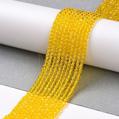 Transparent Glass Beads Strands GLAA-H021-04-06-1