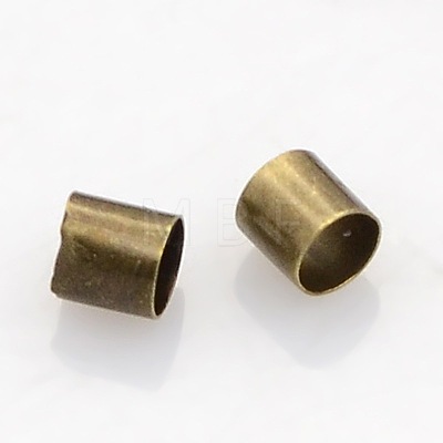 Brass Crimp Beads X-KK-L017-AB-NF-1