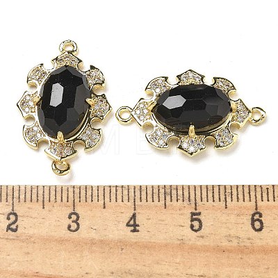 Natural Mixed stone Faceted Oval Connector Charms G-G181-06G-06-1