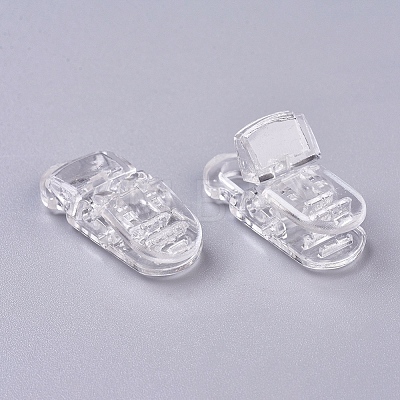 Transparent Eco-Friendly PC Plastic Baby Pacifier Clips KY-L077-03I-1