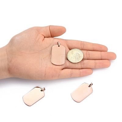 Ion Plating(IP) 304 Stainless Steel Pendants LS-STAS-I311-03A-RG-1