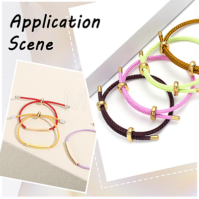 120Pcs 6 Styles Brass Cord Ends KK-CN0003-45-1