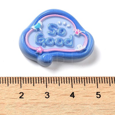 Opaque Resin Cabochons RESI-F049-01D-1