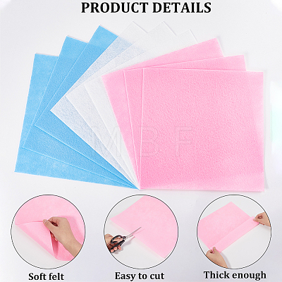 4Sets 3 Colors Non Woven Fabric DIY-CP0012-12A-1