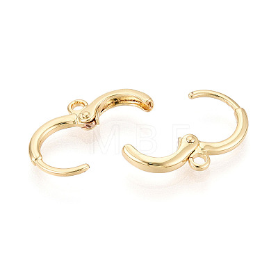 Brass Hoop Earring Findings KK-N276-12G-1