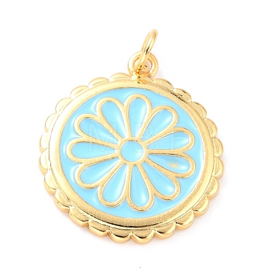 Real 18K Gold Plated Brass Pendants KK-L206-013G-03-1