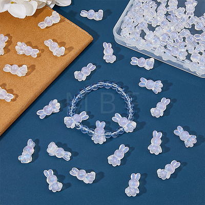 SUPERFINDINGS 60Pcs Transparent Acrylic Beads OACR-FH0001-053-1