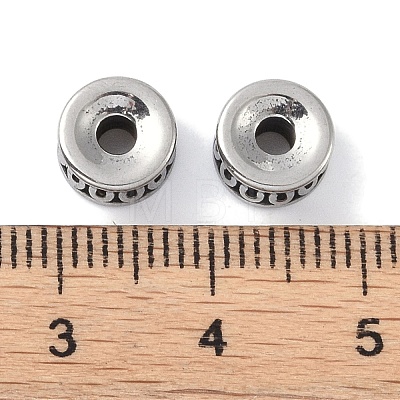 316 Surgical Stainless Steel Spacer Beads Hand Polished STAS-P362-18AS-1