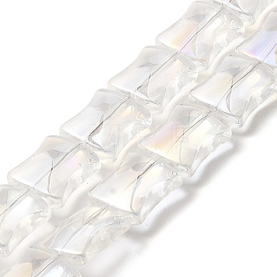Electroplate Glass Beads Strands EGLA-H103-01M-1