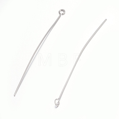 Tarnish Resistant 304 Stainless Steel Eye Pins STAS-O105-01P-0.6x55mm-1