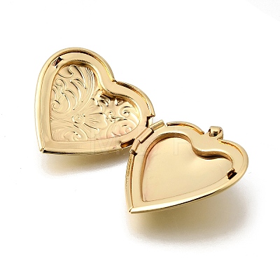 Valentine's Day Brass Locket Pendants KK-Z155-13G-1