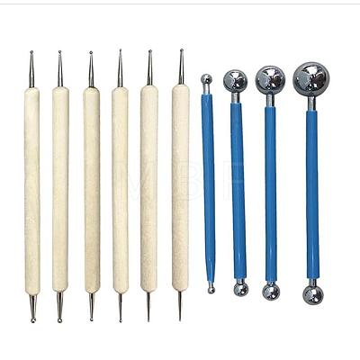 Professional DIY Stainless Steel Polymer Clay Tools X-TOOL-WH0044-04-1