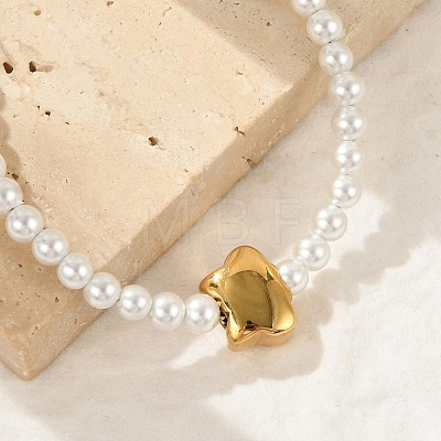 Plastic Imitation Pearl Beads Bracelets for Women BJEW-M056-12G-1