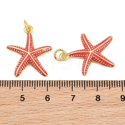 Brass Enamel Pendants KK-CBACBC6-05G-02-1