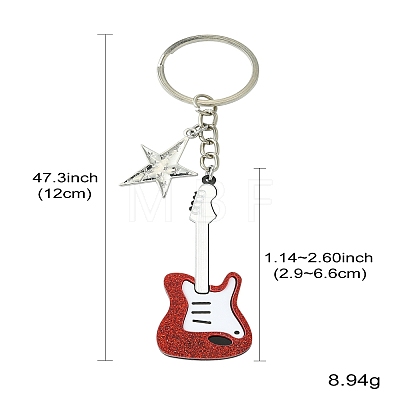 Acrylic & Alloy Keychain KEYC-YW00051-01-1