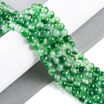 Natural Malaysia Jade Beads Strands G-A146-8mm-C19-1