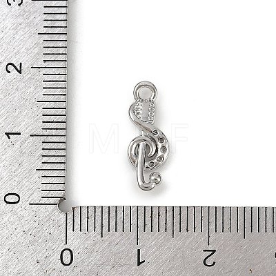 Brass Micro Pave Clear Cubic Zirconia Pendants KK-L238-23P-1