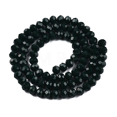 Opaque Solid Color Imitation Jade Glass Beads Strands LS-EGLA-A044-P6mm-D12-1