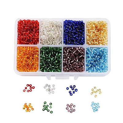 1 Box 8/0 Glass Seed Beads Round  Loose Spacer Beads SEED-X0050-3mm-02-1