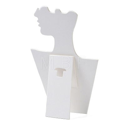Cardboard Covered with Velvet Necklace & Earring Display Stands ODIS-Q041-04A-02-1
