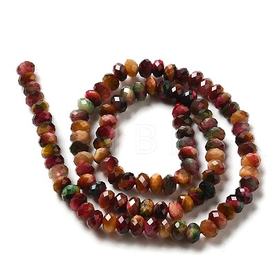 Natural Rainbow Tiger Eye Beads Strands G-NH0002-D03-02-1