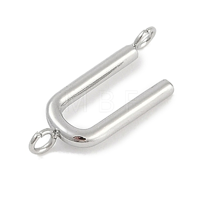 304 Stainless Steel Letter Connector Charms STAS-M108-01P-21-1