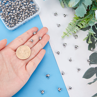 120Pcs 2 Style 304 Stainless Steel Tube Bails STAS-PH0001-39-1