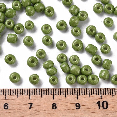 Baking Paint Glass Seed Beads SEED-US0003-4mm-K9-1