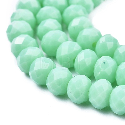 Opaque Solid Color Glass Beads Strands X-EGLA-A034-P6mm-D14-1
